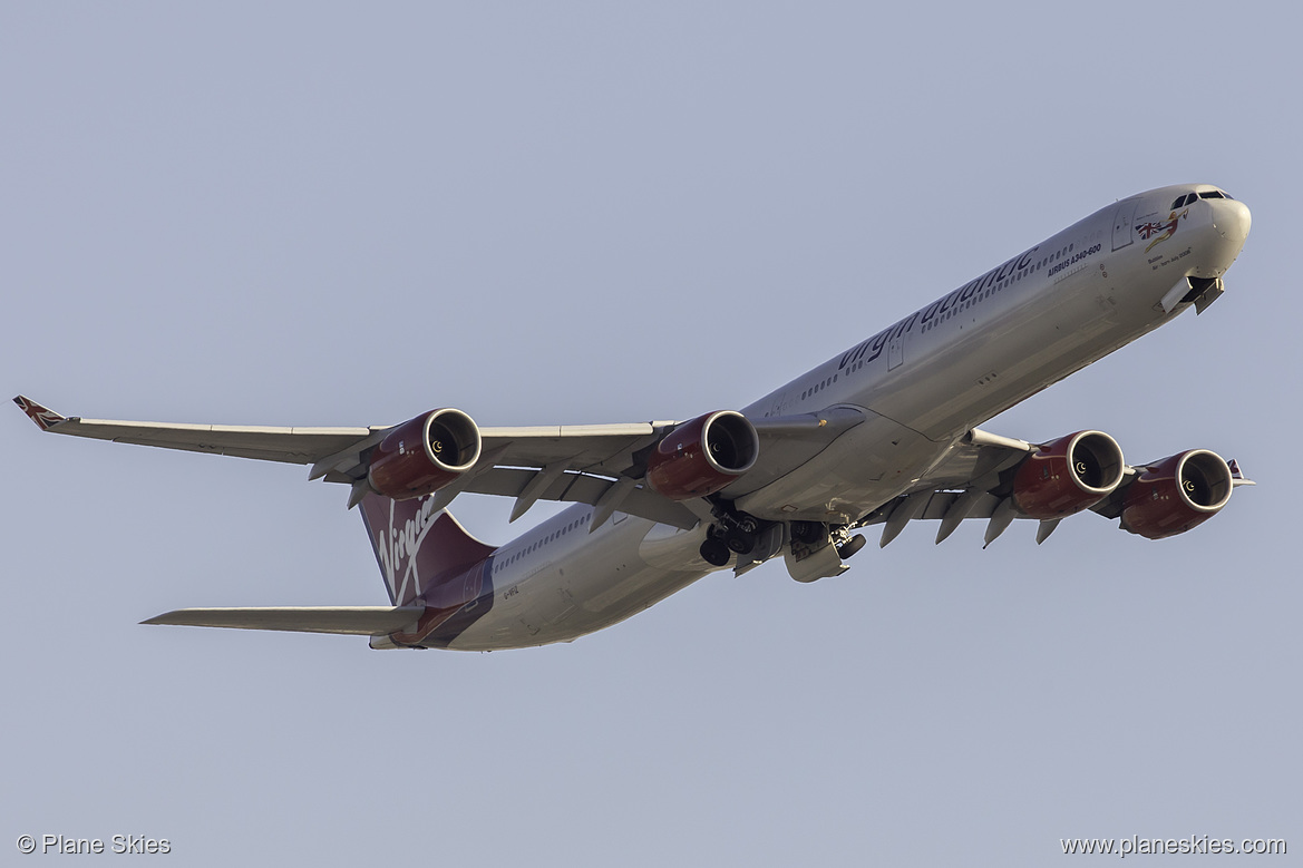 Virgin Atlantic Airbus A340-600 G-VFIZ at San Francisco International Airport (KSFO/SFO) Virgin Atlantic Airbus A340-600 G-VFIZ at San Francisco International Airport (KSFO/SFO)
