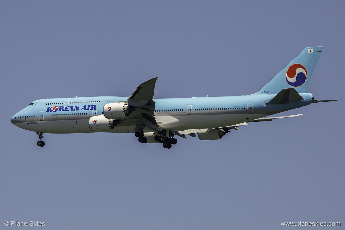 Korean Air Boeing 747-8i HL7643 at San Francisco International Airport (KSFO/SFO)