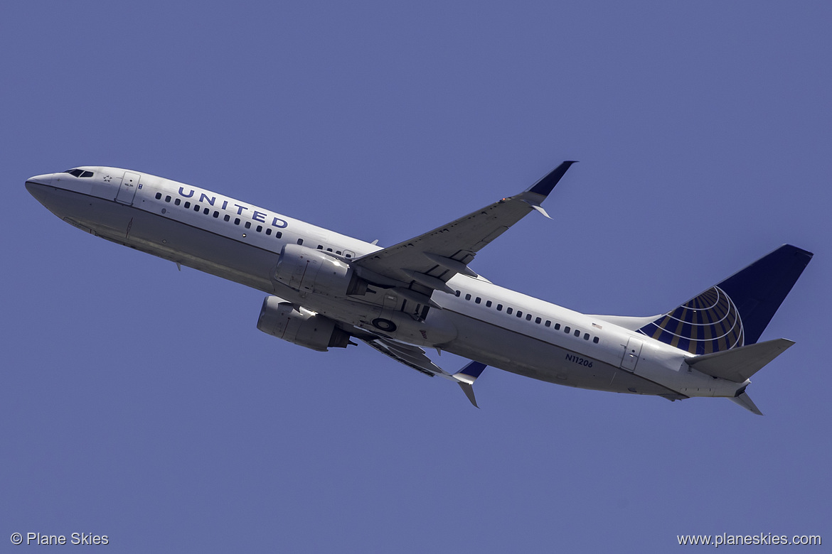 United Airlines Boeing 737-800 N11206 at San Francisco International Airport (KSFO/SFO)