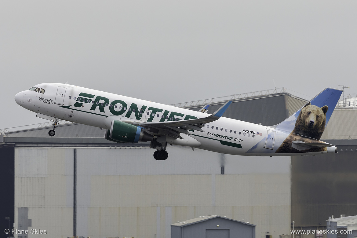 Frontier Airlines Airbus A320-200 N227FR at San Francisco International Airport (KSFO/SFO)