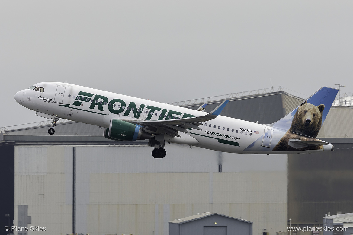Frontier Airlines Airbus A320-200 N227FR at San Francisco International Airport (KSFO/SFO) Frontier Airlines Airbus A320-200 N227FR at San Francisco International Airport (KSFO/SFO)