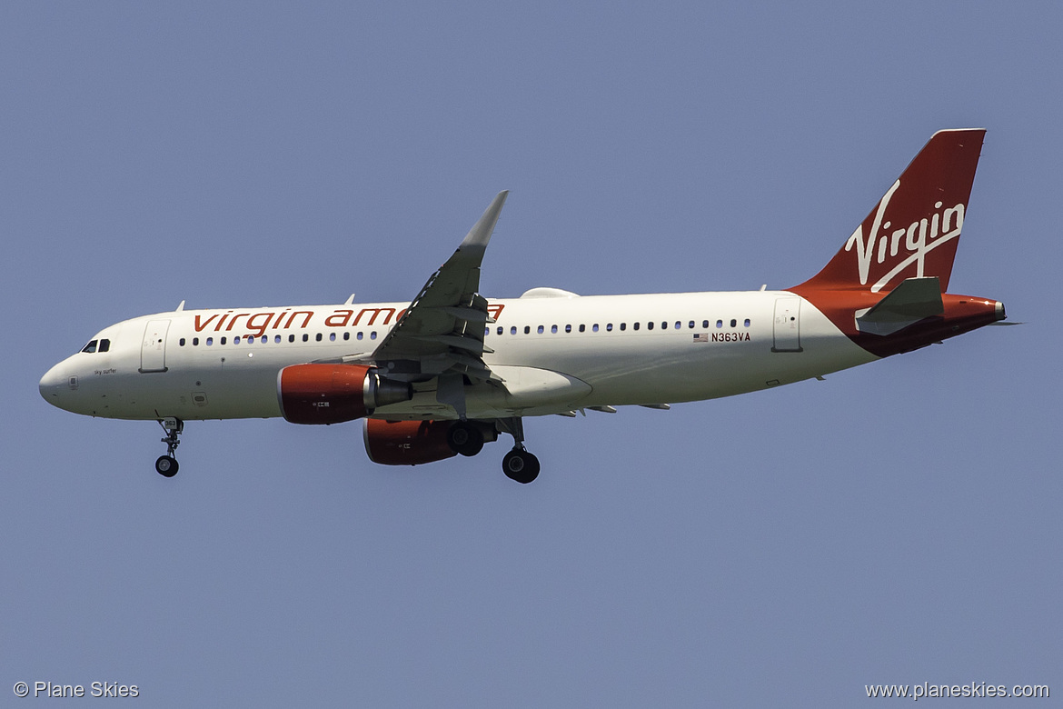 Virgin America Airbus A320-200 N363VA at San Francisco International Airport (KSFO/SFO)