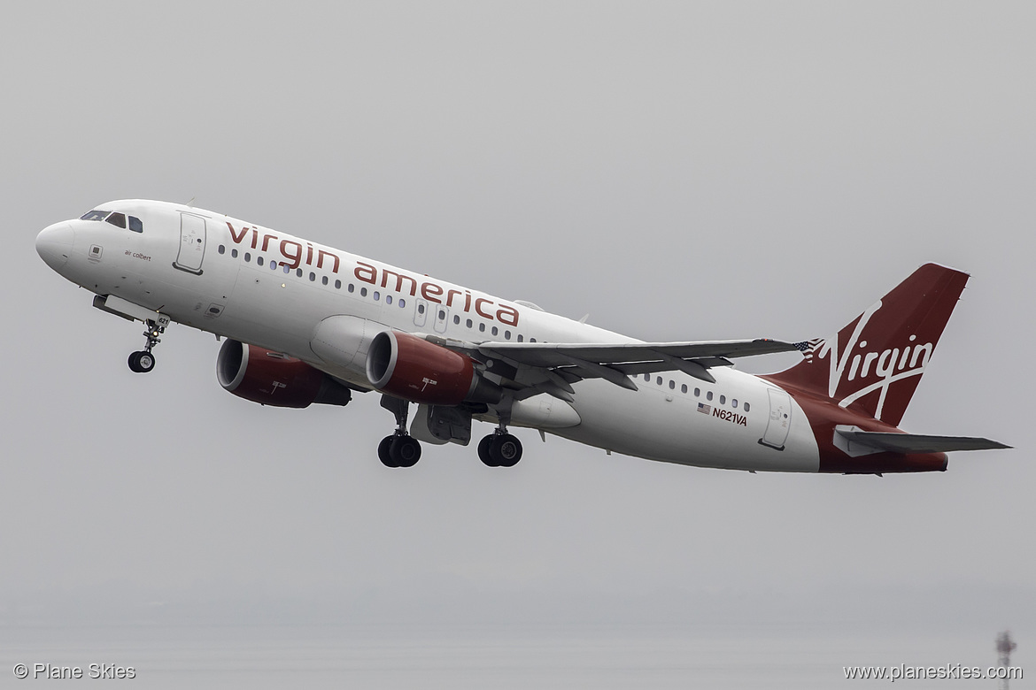 Virgin America Airbus A320-200 N621VA at San Francisco International Airport (KSFO/SFO)