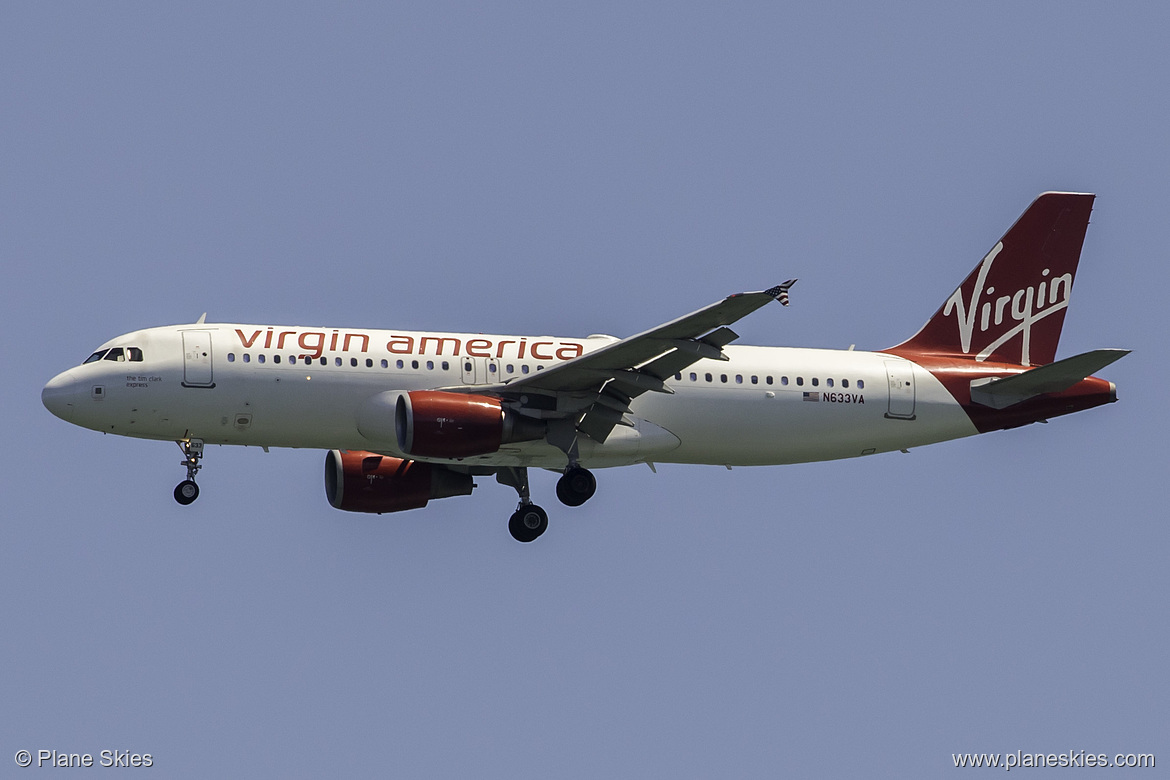 Virgin America Airbus A320-200 N633VA at San Francisco International Airport (KSFO/SFO)