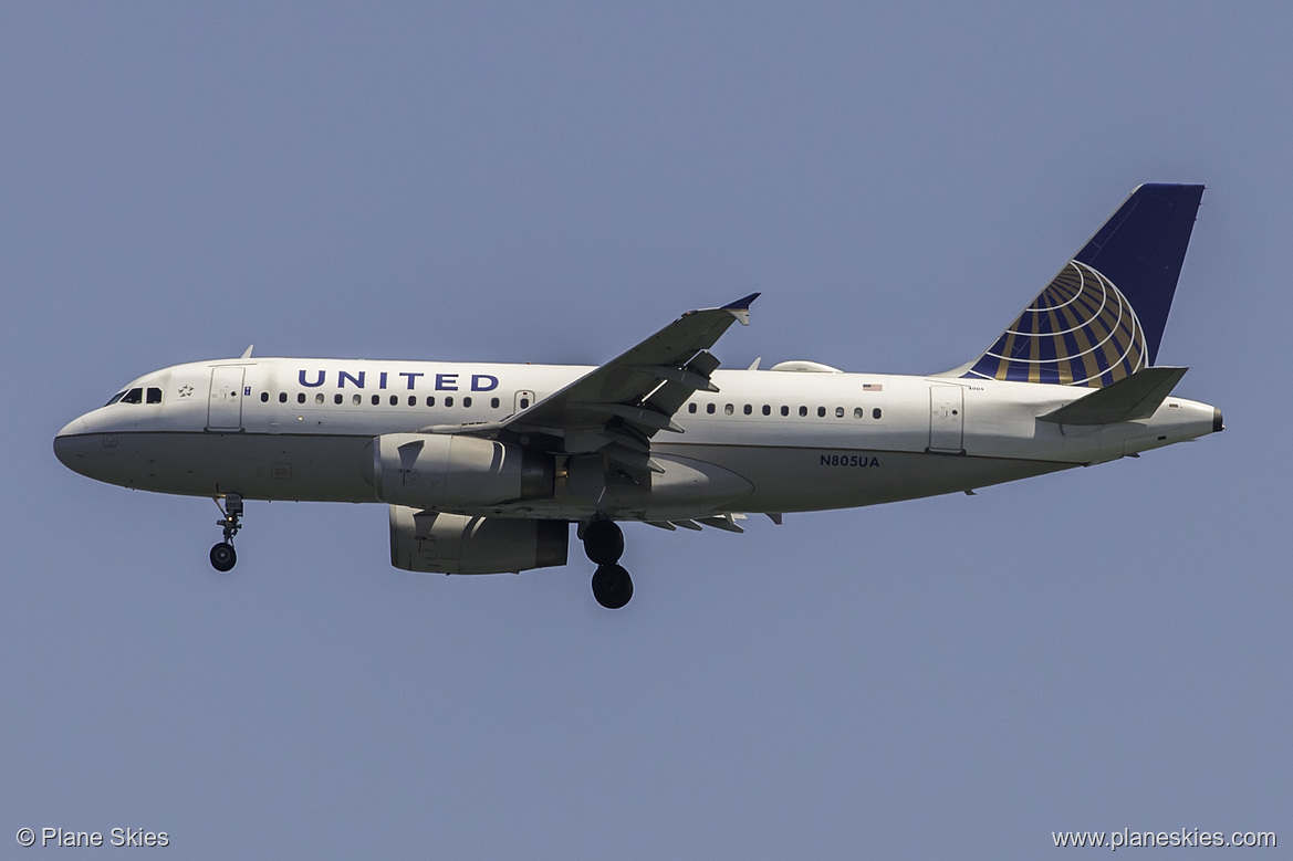United Airlines Airbus A319-100 N805UA at San Francisco International Airport (KSFO/SFO) United Airlines Airbus A319-100 N805UA at San Francisco International Airport (KSFO/SFO)