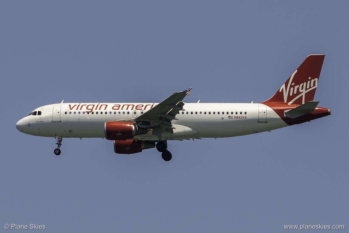 Virgin America Airbus A320-200 N842VA at San Francisco International Airport (KSFO/SFO)