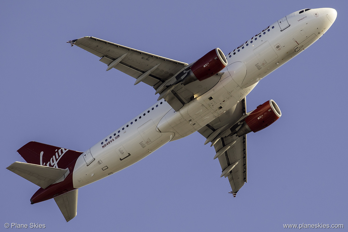 Virgin America Airbus A320-200 N848VA at San Francisco International Airport (KSFO/SFO)