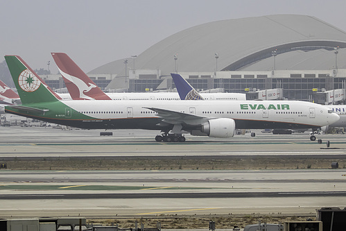 EVA Air Boeing 777-300ER B-16726 at Los Angeles International Airport (KLAX/LAX)