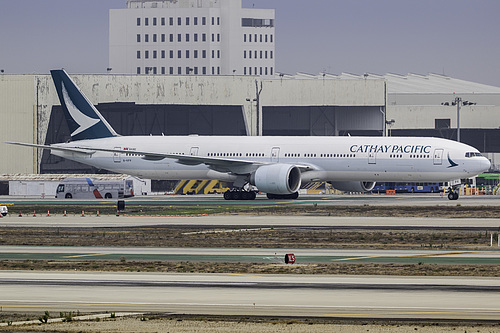 Cathay Pacific Boeing 777-300ER B-KPV at Los Angeles International Airport (KLAX/LAX)