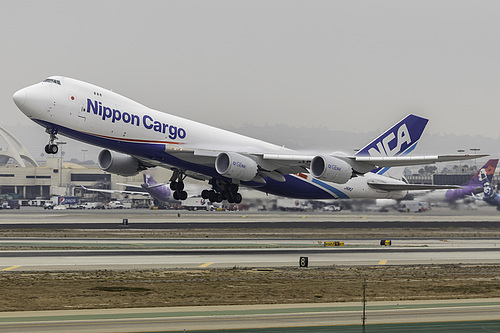Nippon Cargo Airlines Boeing 747-8F JA11KZ at Los Angeles International Airport (KLAX/LAX) Nippon Cargo Airlines Boeing 747-8F JA11KZ at Los Angeles International Airport (KLAX/LAX)