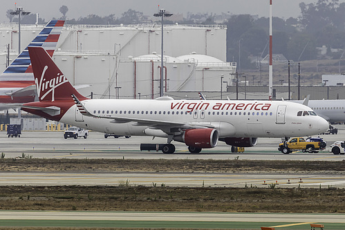 Virgin America Airbus A320-200 N283VA at Los Angeles International Airport (KLAX/LAX)