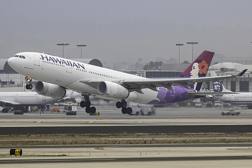 Hawaiian Airlines Airbus A330-200 N396HA at Los Angeles International Airport (KLAX/LAX)