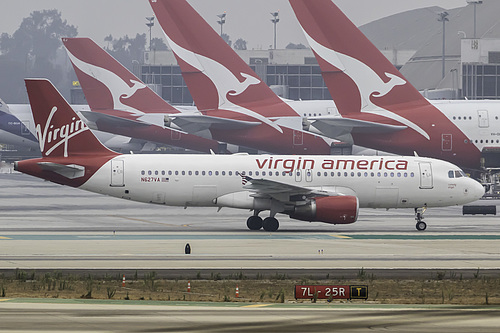 Virgin America Airbus A320-200 N627VA at Los Angeles International Airport (KLAX/LAX)