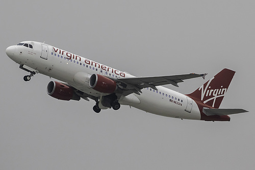 Virgin America Airbus A320-200 N633VA at Los Angeles International Airport (KLAX/LAX)