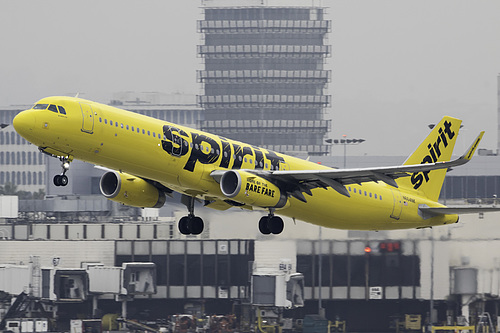 Spirit Airlines Airbus A321-200 N664NK at Los Angeles International Airport (KLAX/LAX)