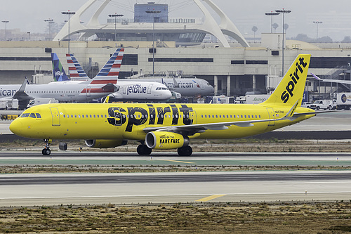 Spirit Airlines Airbus A321-200 N667NK at Los Angeles International Airport (KLAX/LAX)