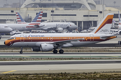 American Airlines Airbus A319-100 N742PS at Los Angeles International Airport (KLAX/LAX)