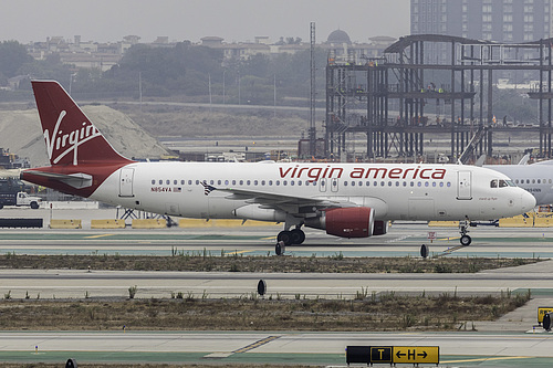 Virgin America Airbus A320-200 N854VA at Los Angeles International Airport (KLAX/LAX)