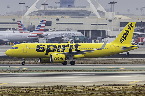 Spirit Airlines Airbus A320neo N902NK at Los Angeles International Airport (KLAX/LAX) Spirit Airlines Airbus A320neo N902NK at Los Angeles International Airport (KLAX/LAX)