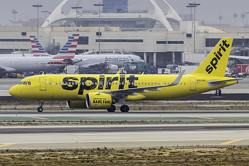 Spirit Airlines Airbus A320neo N902NK at Los Angeles International Airport (KLAX/LAX)