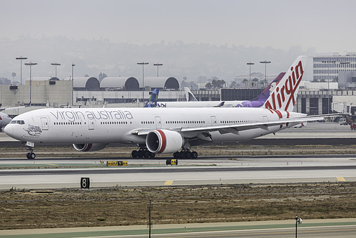 Virgin Australia Boeing 777-300ER VH-VPE at Los Angeles International Airport (KLAX/LAX) Virgin Australia Boeing 777-300ER VH-VPE at Los Angeles International Airport (KLAX/LAX)