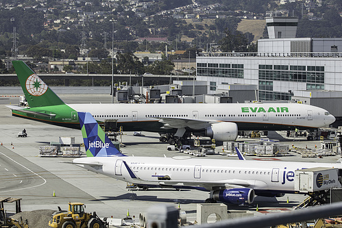 EVA Air Boeing 777-300ER B-16732 at San Francisco International Airport (KSFO/SFO)