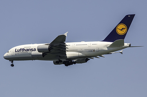 Lufthansa Airbus A380-800 D-AIMJ at San Francisco International Airport (KSFO/SFO)