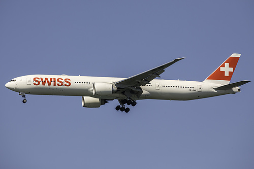 Swiss International Air Lines Boeing 777-300ER HB-JNB at San Francisco International Airport (KSFO/SFO) Swiss International Air Lines Boeing 777-300ER HB-JNB at San Francisco International Airport (KSFO/SFO)