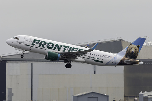 Frontier Airlines Airbus A320-200 N227FR at San Francisco International Airport (KSFO/SFO) Frontier Airlines Airbus A320-200 N227FR at San Francisco International Airport (KSFO/SFO)