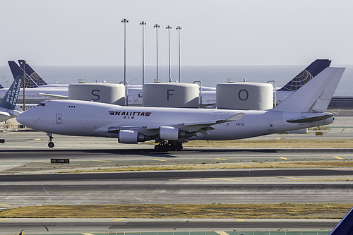 Kalitta Air Boeing 747-400F N401KZ at San Francisco International Airport (KSFO/SFO) Kalitta Air Boeing 747-400F N401KZ at San Francisco International Airport (KSFO/SFO)