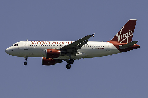 Virgin America Airbus A319-100 N524VA at San Francisco International Airport (KSFO/SFO) Virgin America Airbus A319-100 N524VA at San Francisco International Airport (KSFO/SFO)