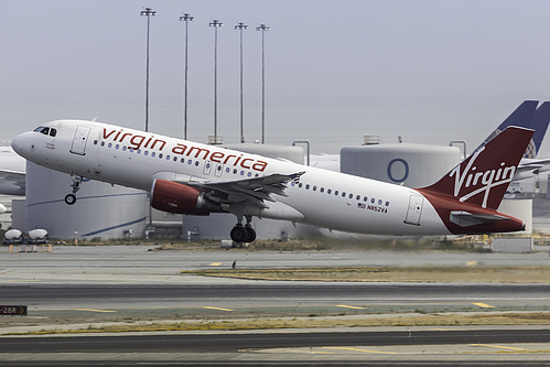 Virgin America Airbus A320-200 N852VA at San Francisco International Airport (KSFO/SFO)