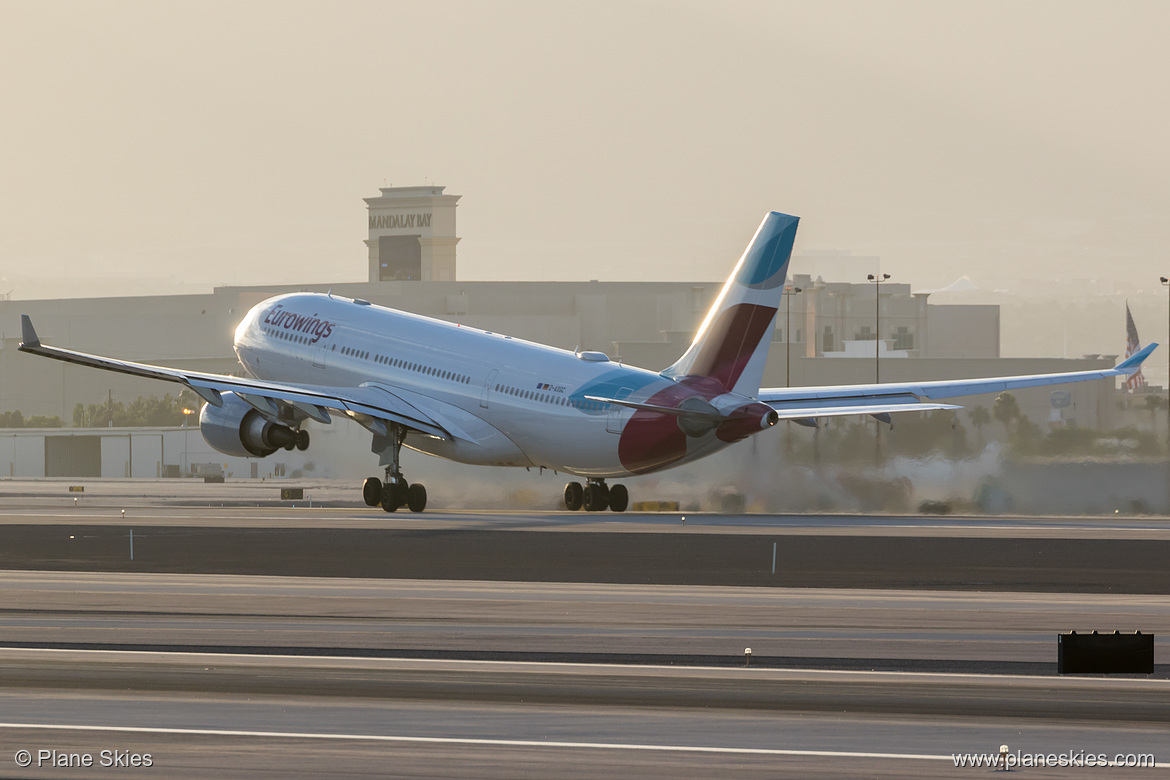 Eurowings Airbus A330-200 D-AXGC at McCarran International Airport (KLAS/LAS) Eurowings Airbus A330-200 D-AXGC at McCarran International Airport (KLAS/LAS)