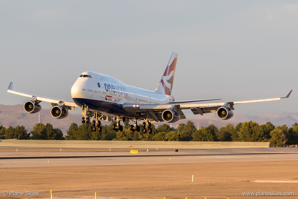 British Airways Boeing 747-400 G-CIVC at McCarran International Airport (KLAS/LAS)