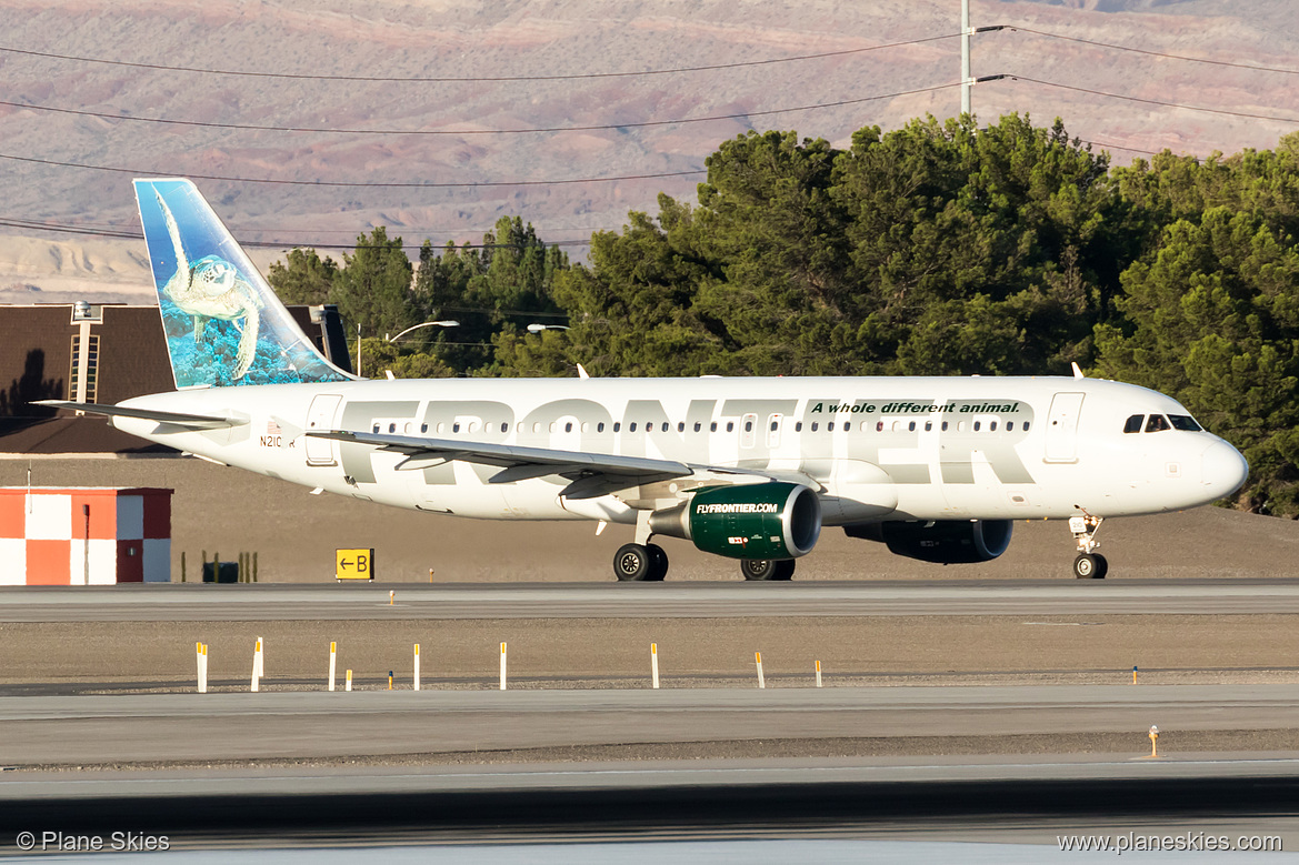 Frontier Airlines Airbus A320-200 N210FR at McCarran International Airport (KLAS/LAS)