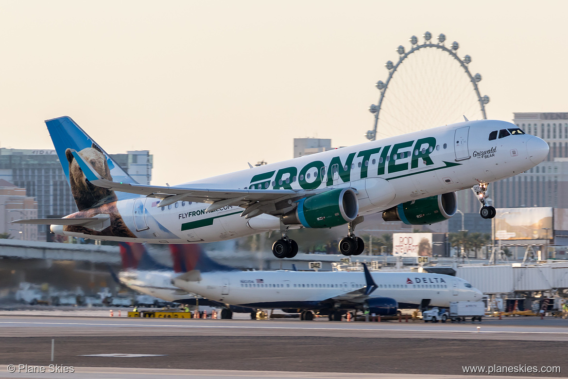 Frontier Airlines Airbus A320-200 N227FR at McCarran International Airport (KLAS/LAS)