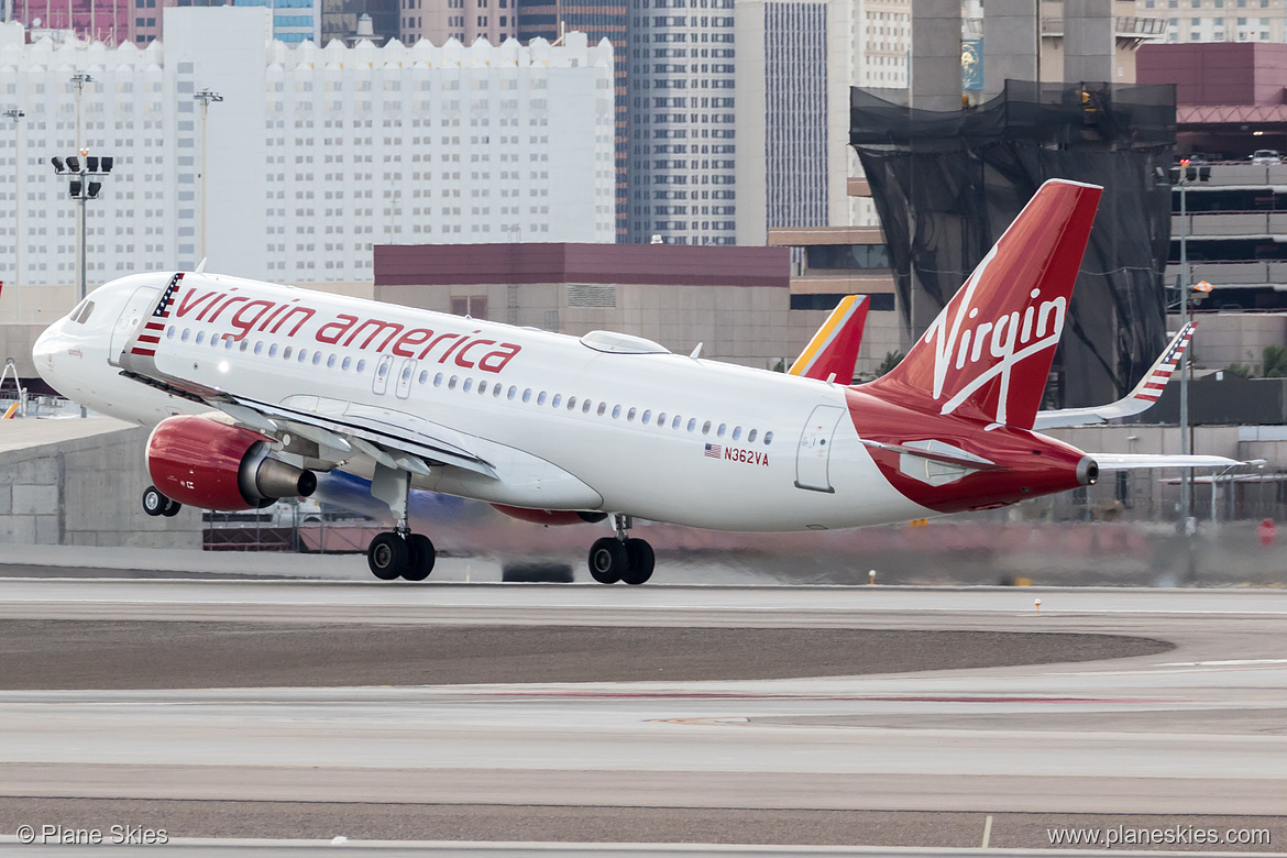 Virgin America Airbus A320-200 N362VA at McCarran International Airport (KLAS/LAS) Virgin America Airbus A320-200 N362VA at McCarran International Airport (KLAS/LAS)