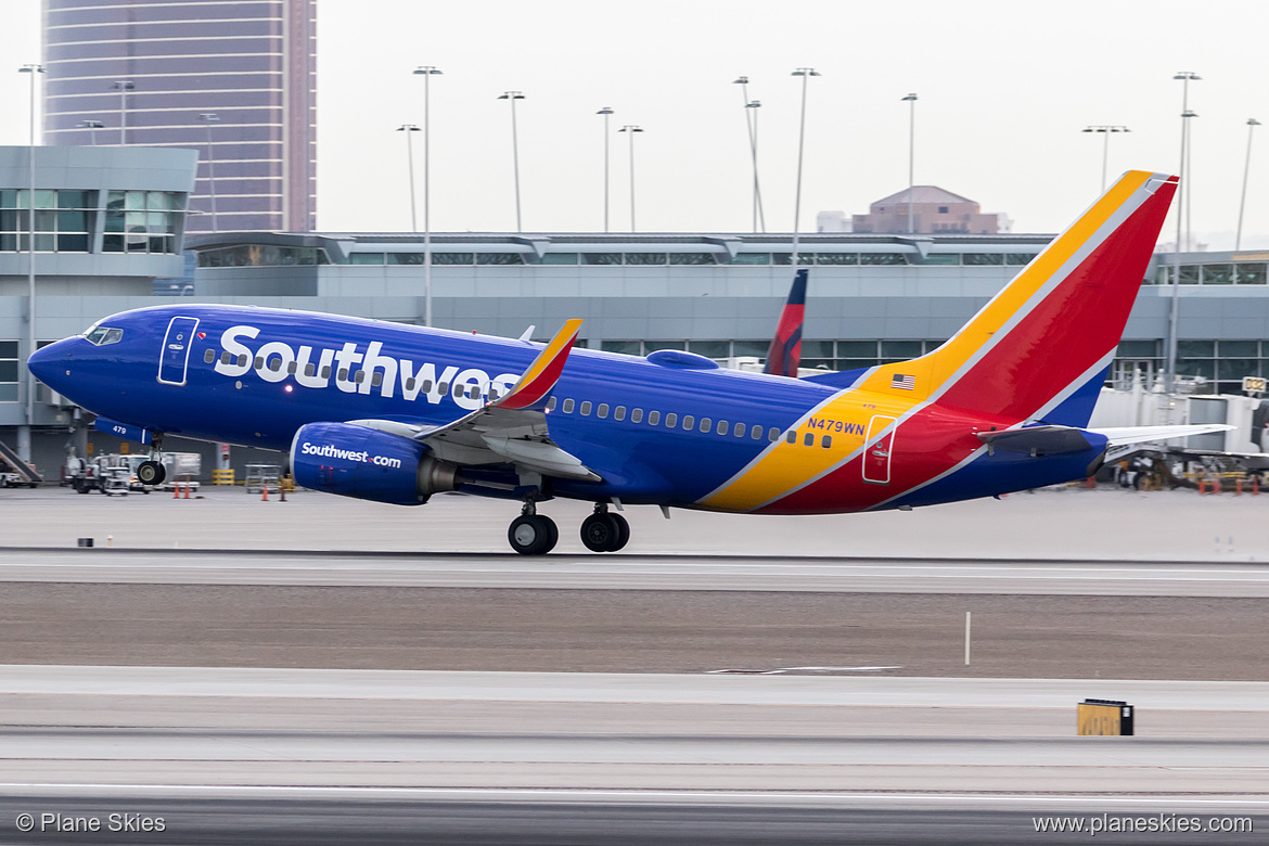 Southwest Airlines Boeing 737-700 N479WN at McCarran International Airport (KLAS/LAS) Southwest Airlines Boeing 737-700 N479WN at McCarran International Airport (KLAS/LAS)