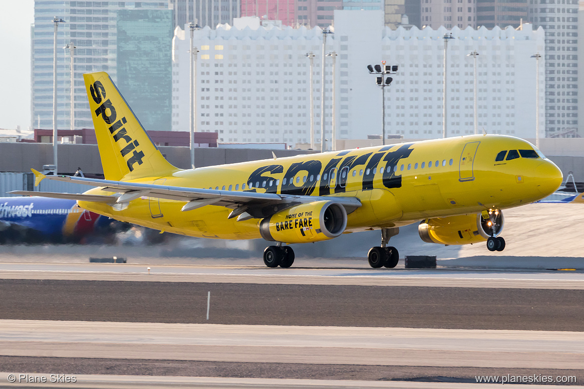 Spirit Airlines Airbus A320-200 N601NK at McCarran International Airport (KLAS/LAS)