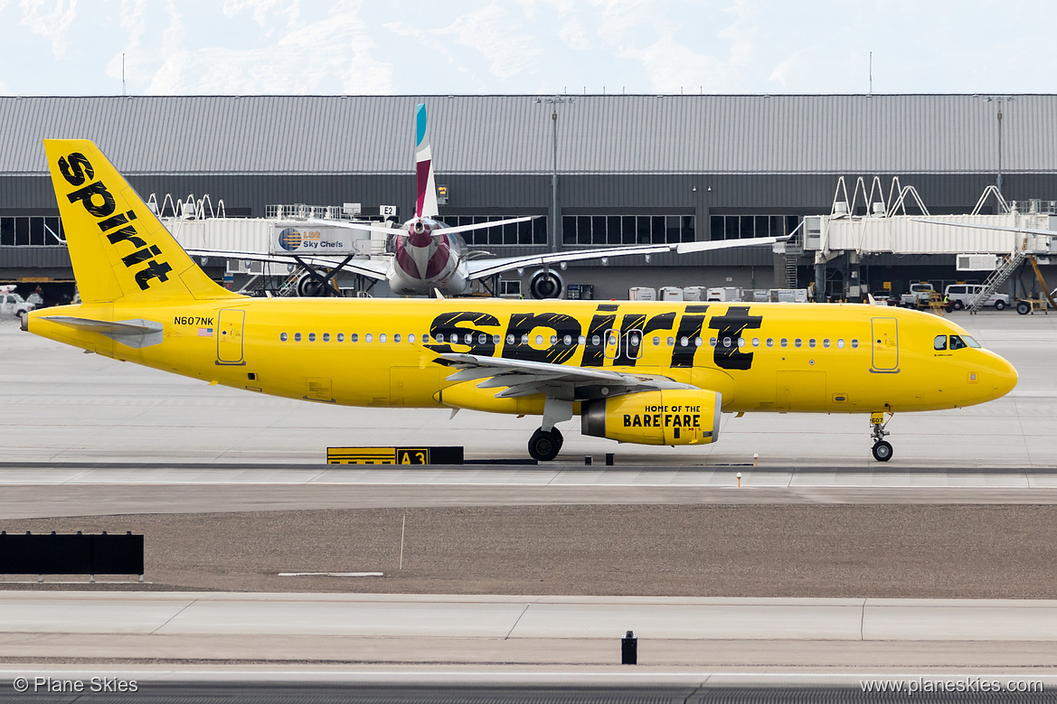 Spirit Airlines Airbus A320-200 N607NK at McCarran International Airport (KLAS/LAS)