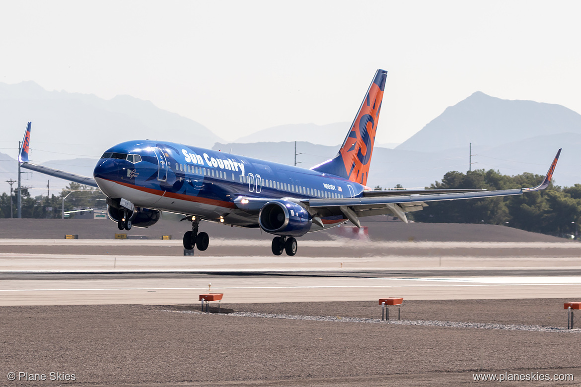 Sun Country Airlines Boeing 737-800 N801SY at McCarran International Airport (KLAS/LAS)