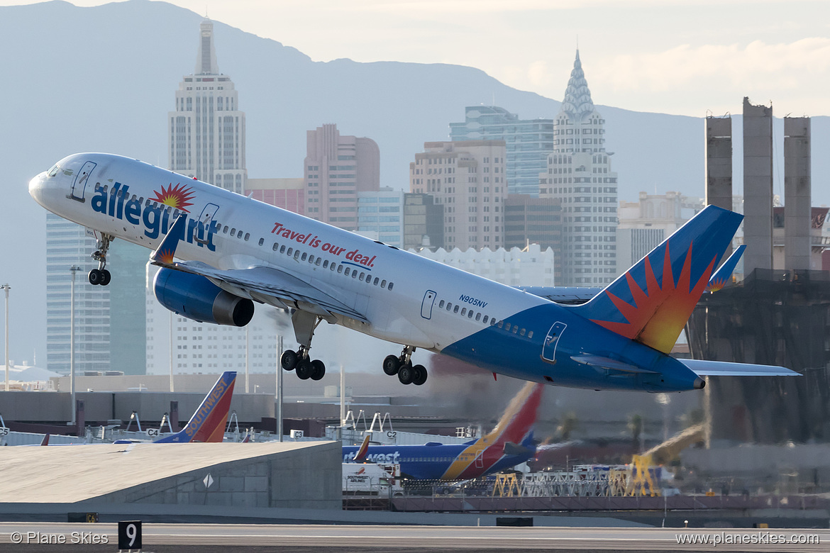 Allegiant Air Boeing 757-200 N905NV at McCarran International Airport (KLAS/LAS) Allegiant Air Boeing 757-200 N905NV at McCarran International Airport (KLAS/LAS)