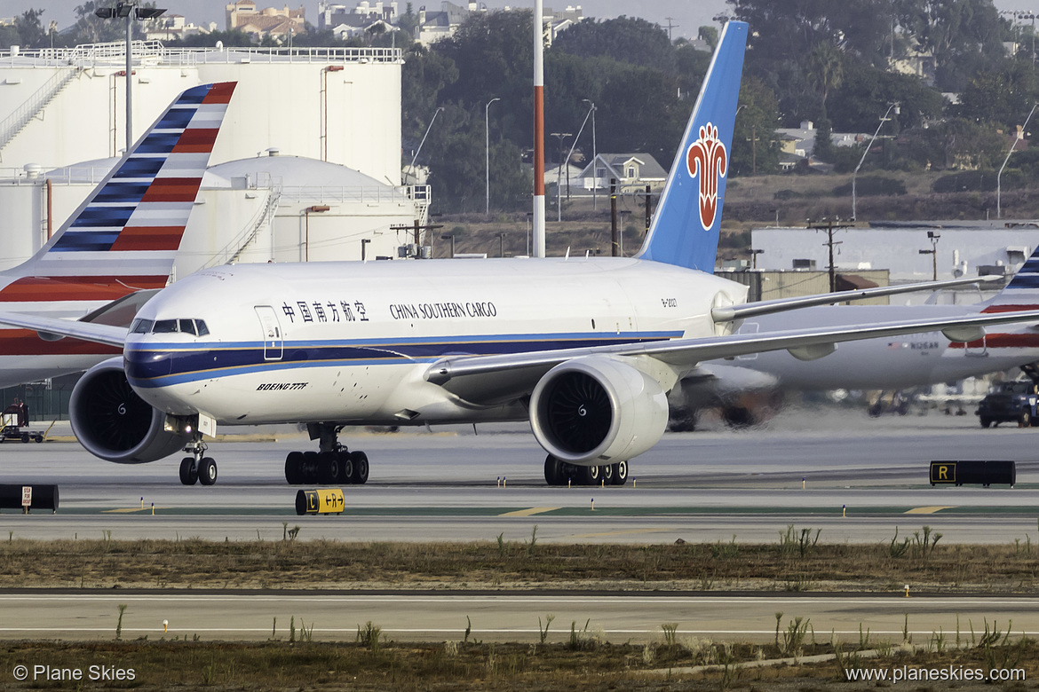 China Southern Airlines Boeing 777F B-2027 at Los Angeles International Airport (KLAX/LAX)