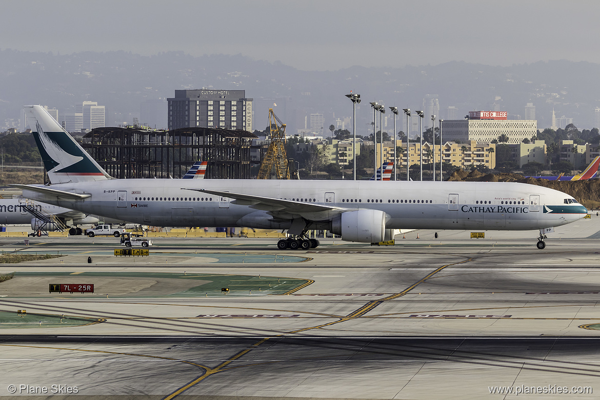 Cathay Pacific Boeing 777-300ER B-KPP at Los Angeles International Airport (KLAX/LAX) Cathay Pacific Boeing 777-300ER B-KPP at Los Angeles International Airport (KLAX/LAX)