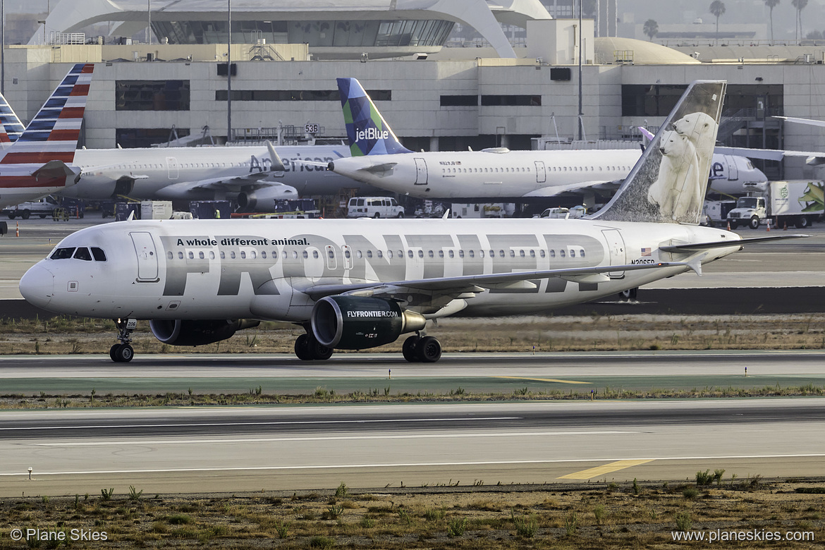 Frontier Airlines Airbus A320-200 N206FR at Los Angeles International Airport (KLAX/LAX)