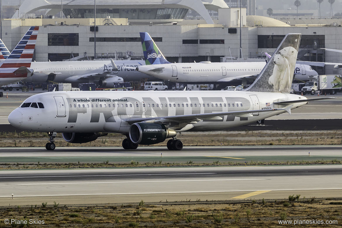 Frontier Airlines Airbus A320-200 N206FR at Los Angeles International Airport (KLAX/LAX) Frontier Airlines Airbus A320-200 N206FR at Los Angeles International Airport (KLAX/LAX)