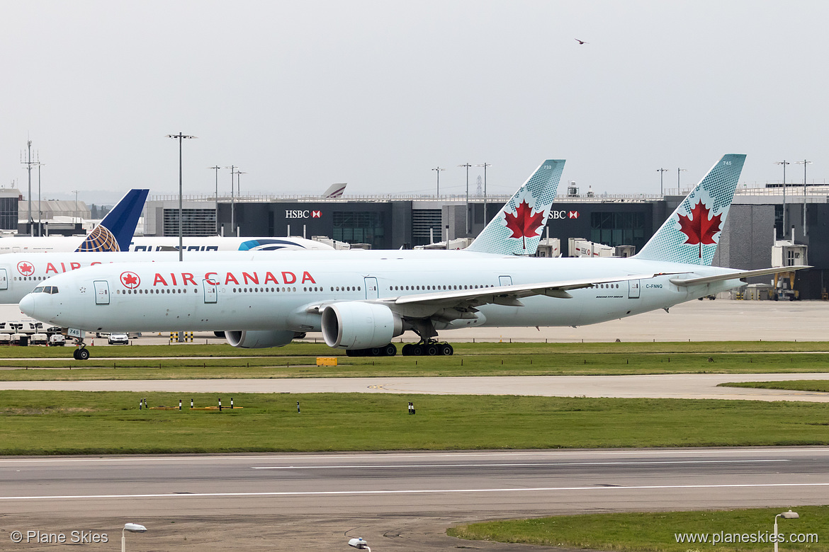 Air Canada Boeing 777-300ER C-FNNQ at London Heathrow Airport (EGLL/LHR) Air Canada Boeing 777-300ER C-FNNQ at London Heathrow Airport (EGLL/LHR)