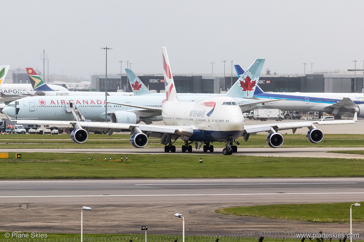 British Airways Boeing 747-400 G-BYGE at London Heathrow Airport (EGLL/LHR)