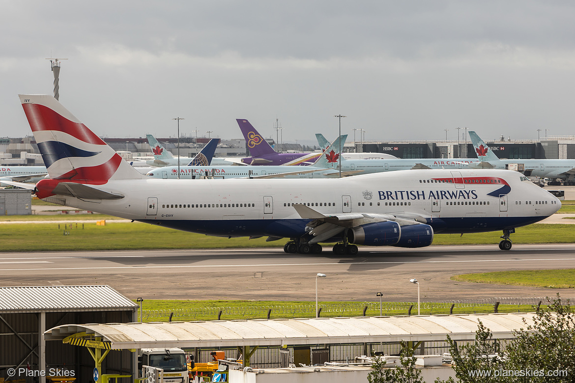 British Airways Boeing 747-400 G-CIVY at London Heathrow Airport (EGLL/LHR)