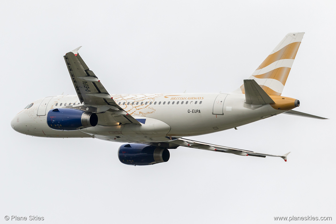 British Airways Airbus A319-100 G-EUPA at London Heathrow Airport (EGLL/LHR) British Airways Airbus A319-100 G-EUPA at London Heathrow Airport (EGLL/LHR)
